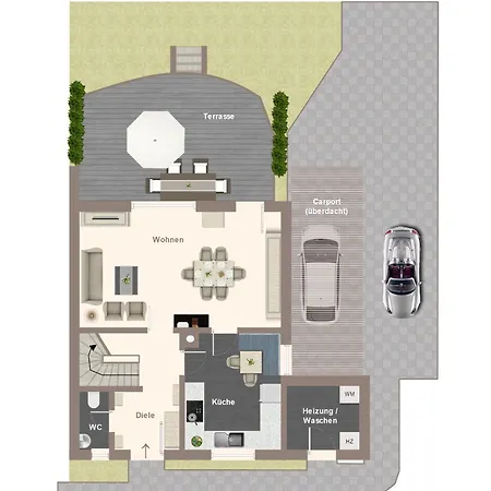 度假居 Ferienhaeuser Rhoen - Haus Natalie & Haus Helene *